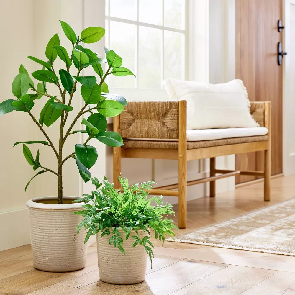 threshold potted plant Large Ceramic Reactive Glaze Planter
