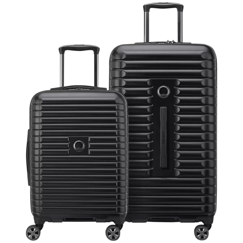 Delsey Paris 2 Piece Luggage Set Silver Delsey Paris 2 Piece Luggage Set