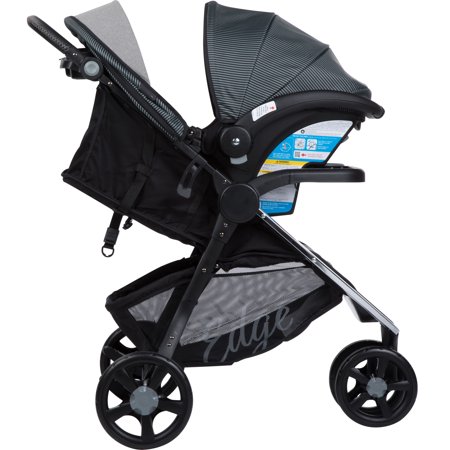 monbebe car seat and stroller Monbebe Edge Travel System, Gray And Black Pinstripe – Overstock and Open Box
