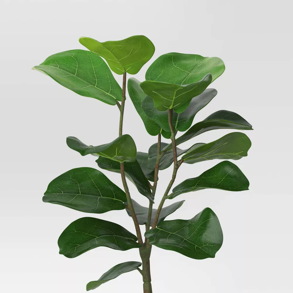 threshold potted plant Faux Potted Fiddle Leaf Plant