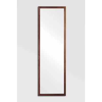 20" x 65" Wood Ladder Standing Mirror Brown - Threshold™