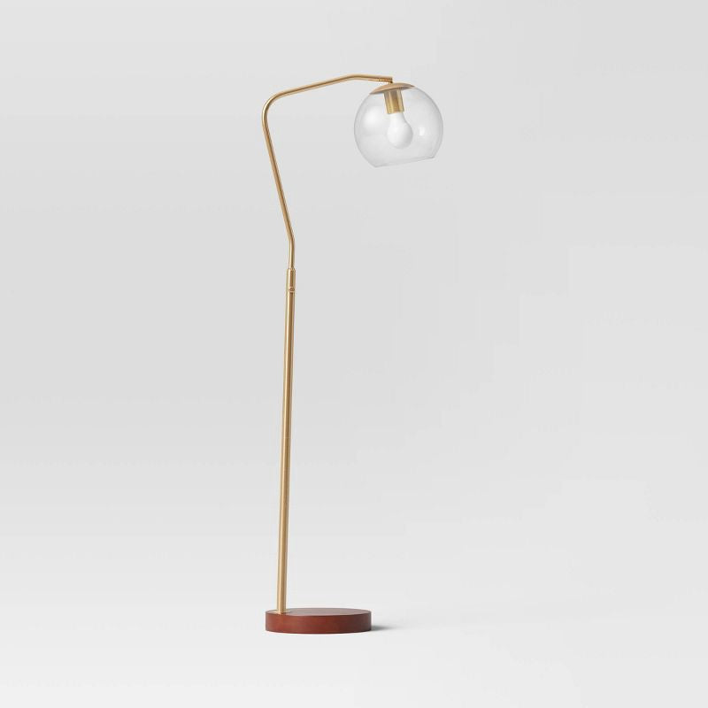 Madrot Brass Glass Globe Floor Lamp - Project 62