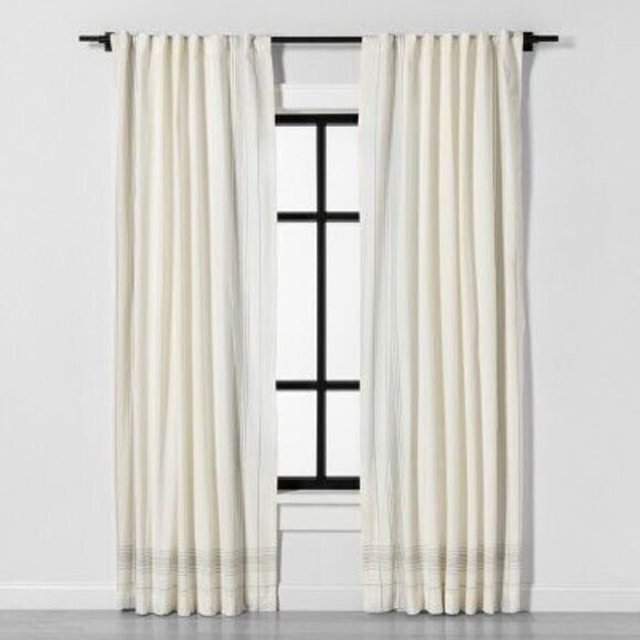 Steel Curtain Rod Matte Black - Hearth & Hand with Magnolia