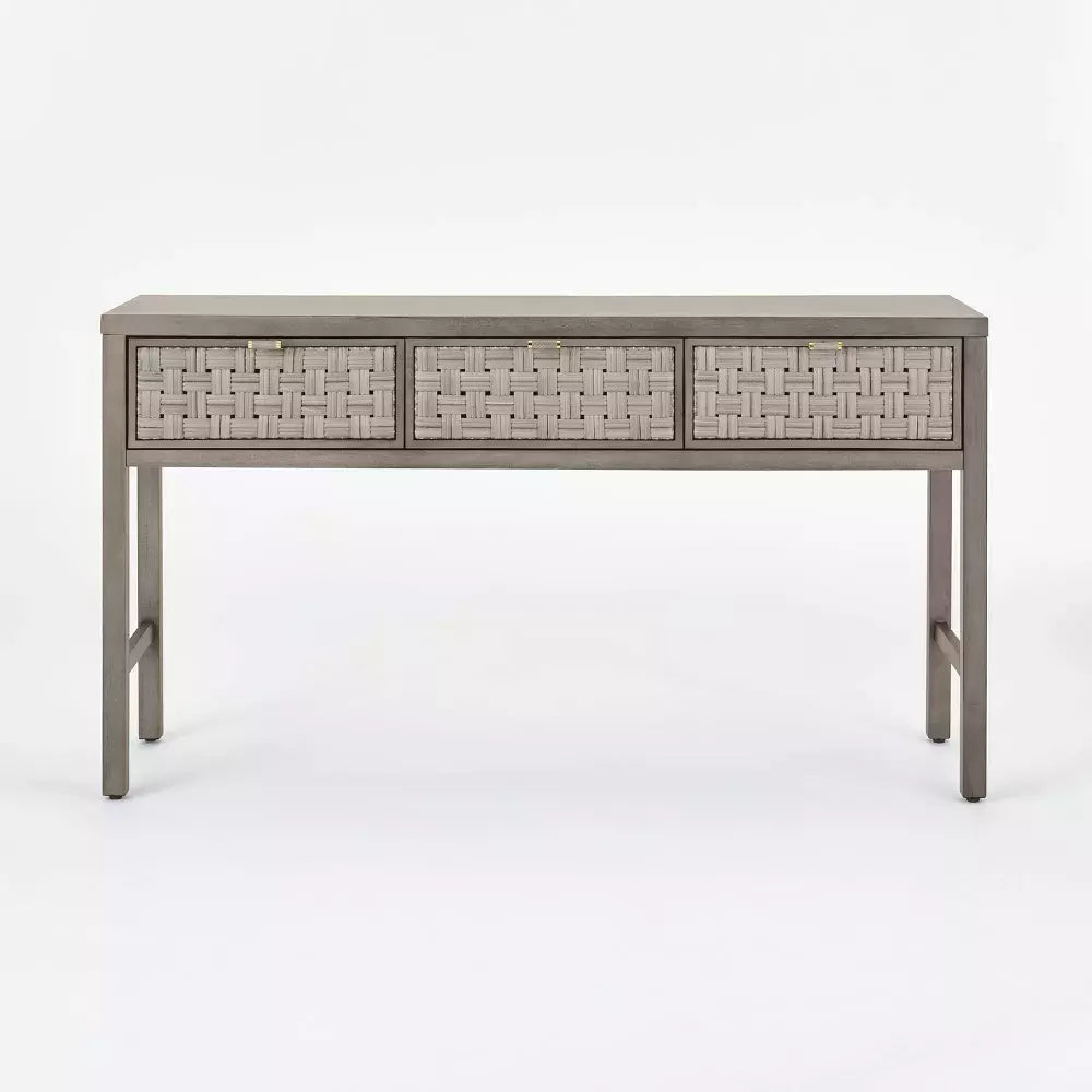 Palmdale Knockdown Woven Drawer Console - Threshold™ designed with Studio McGee