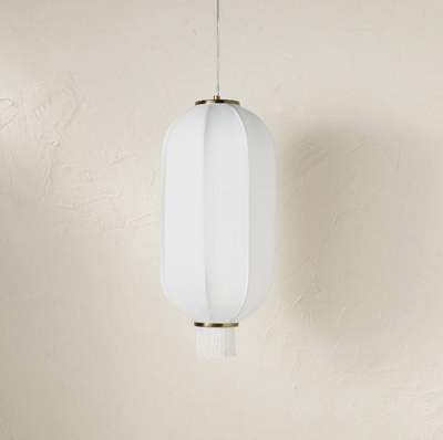 Euclid Fabric Pendant (Includes LED Light Bulb) Cream - Opalhouse