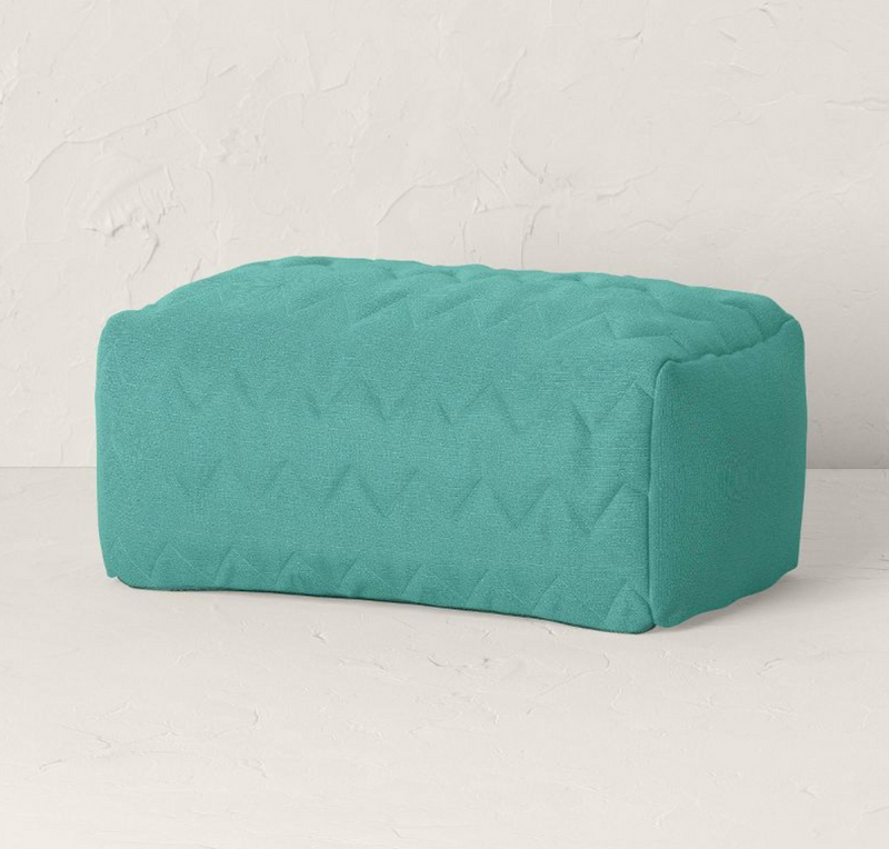 Ladera Sloped Quilted Patio Ottoman - Green - Opalhouse™ designed with Jungalow™