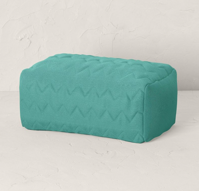 Ladera Sloped Quilted Patio Ottoman - Green - Opalhouse™ designed with Jungalow™