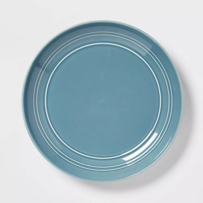 Set Of 4 10" Stoneware Westfield Dinner Plates Blue