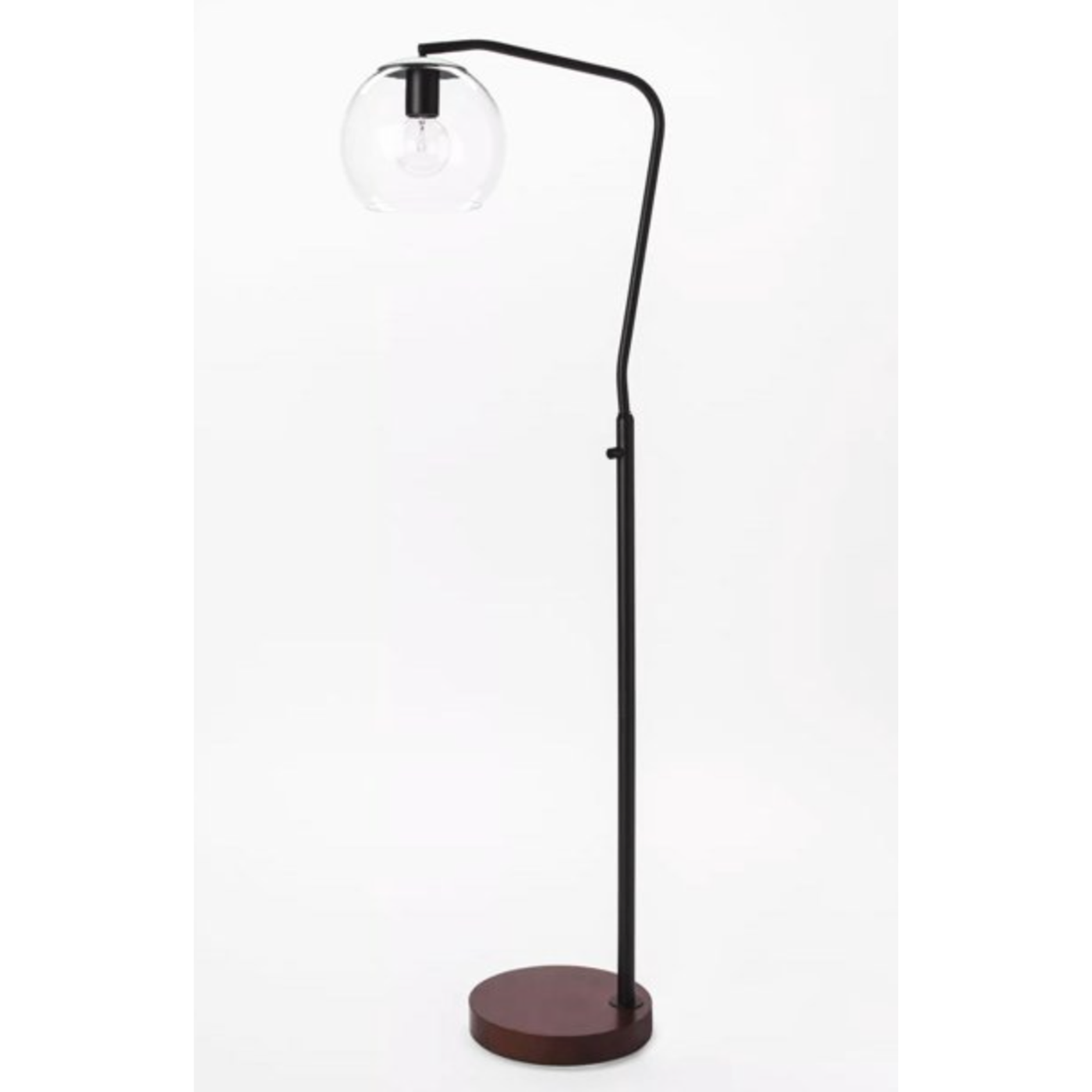 Menlo Black Madrot Glass Globe Floor Lamp - Project 62™