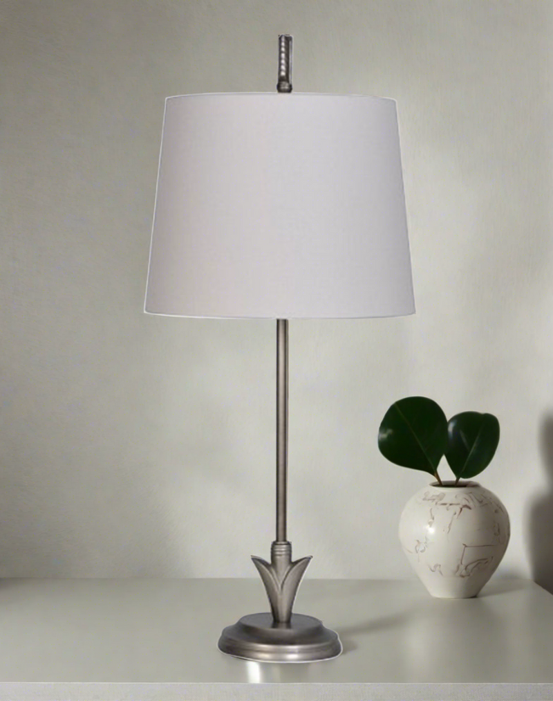 Arrow Table Lamp Silver