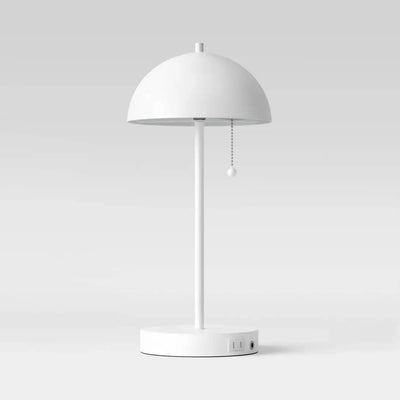 Metal Dome Table Lamp - White - Project 62