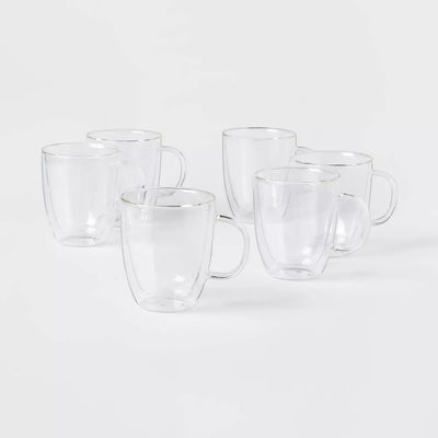 6pk Glass Mugs 12oz - Threshold™