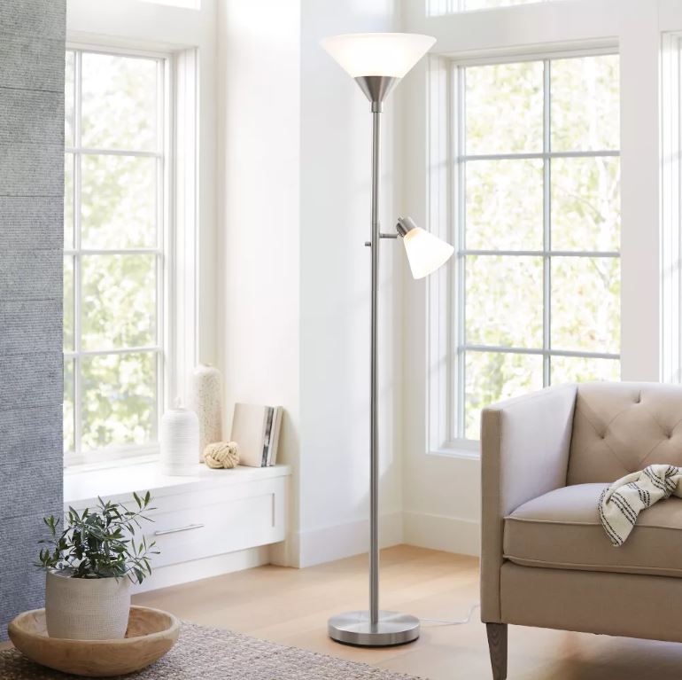 Mother Daughter Floor Lamp Silver