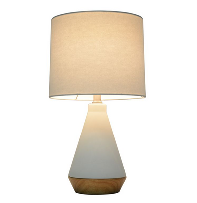 Tapered Ceramic with Wood Detail Table Lamp - Project 62™