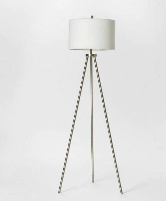 Ellis Collection Tripod Floor Lamp Nickel - Project 62™