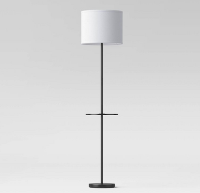 Floor Lamp with Shelf (Includes LED Light Bulb) Black - Room Essentials