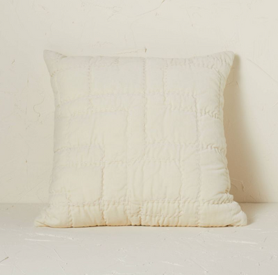 Quilted Cotton Velvet Throw Pillow - Opalhouse™ designed with Jungalow™