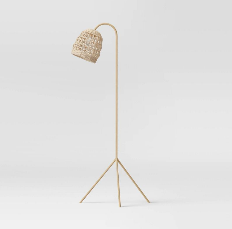 Seagrass Karina Tripod Floor Lamp Natural (Includes LED Light Bulb )