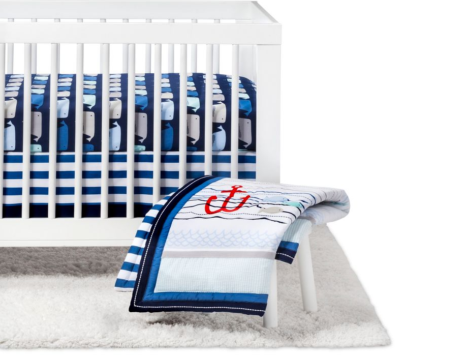 Crib Bedding Set By the Sea 4pc - Cloud Island™ - Navy