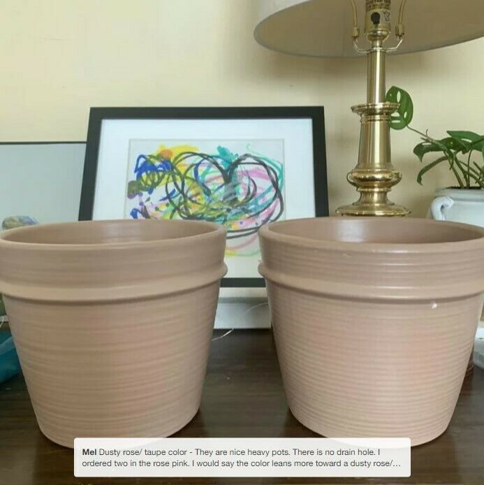 Earthenware Tabletop Planter - Threshold™ designed with Studio McGee Rose color