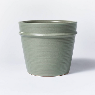 7" × 8" Earthenware Tabletop Planter Gray Threshold™ designed with Studio McGee