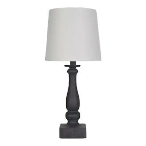 THRESHOLD Turned Polywood Table Lamp | 21.5" x 9.5" | BLACK |