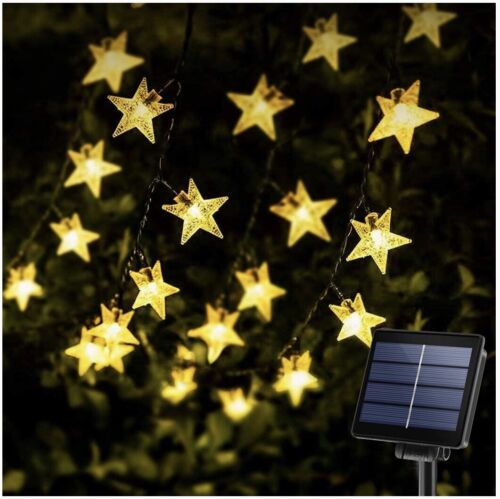 Solar Star String Lights Outdoor, 44Ft 100-LED 8-Lighting Modes Solar Powered